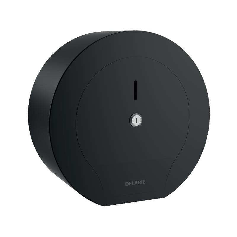 Delabie Large Toilet Roll Holder, Matte Black